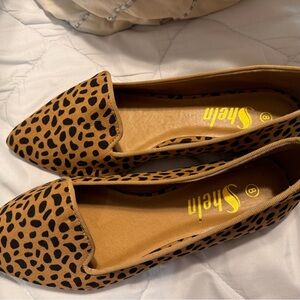 Cheetah loafers